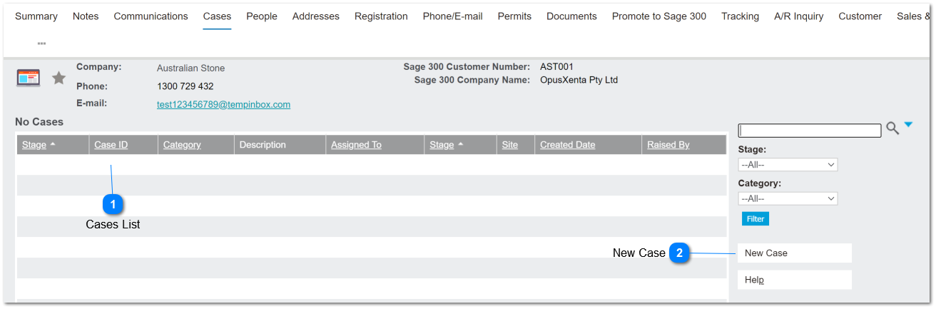 Company Links to Cases