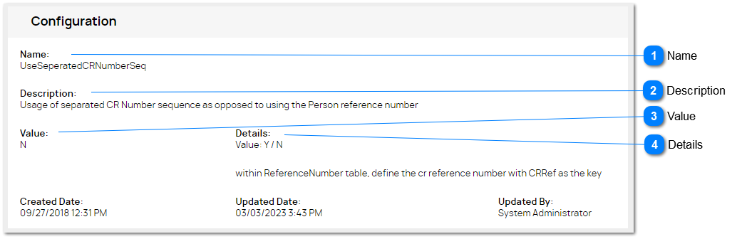 CR Number Sequences