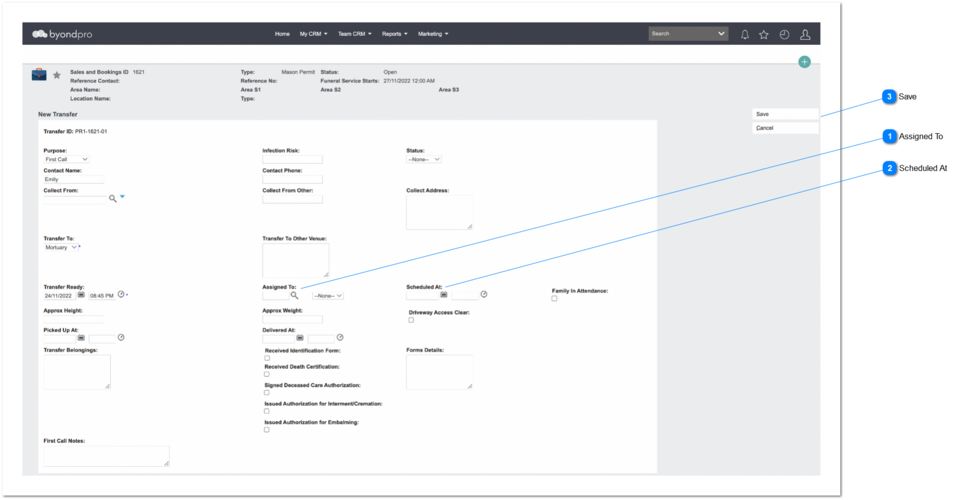 Create Calendar Event - Assigned To User