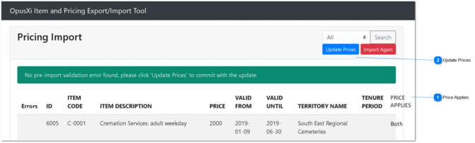 Import Prices