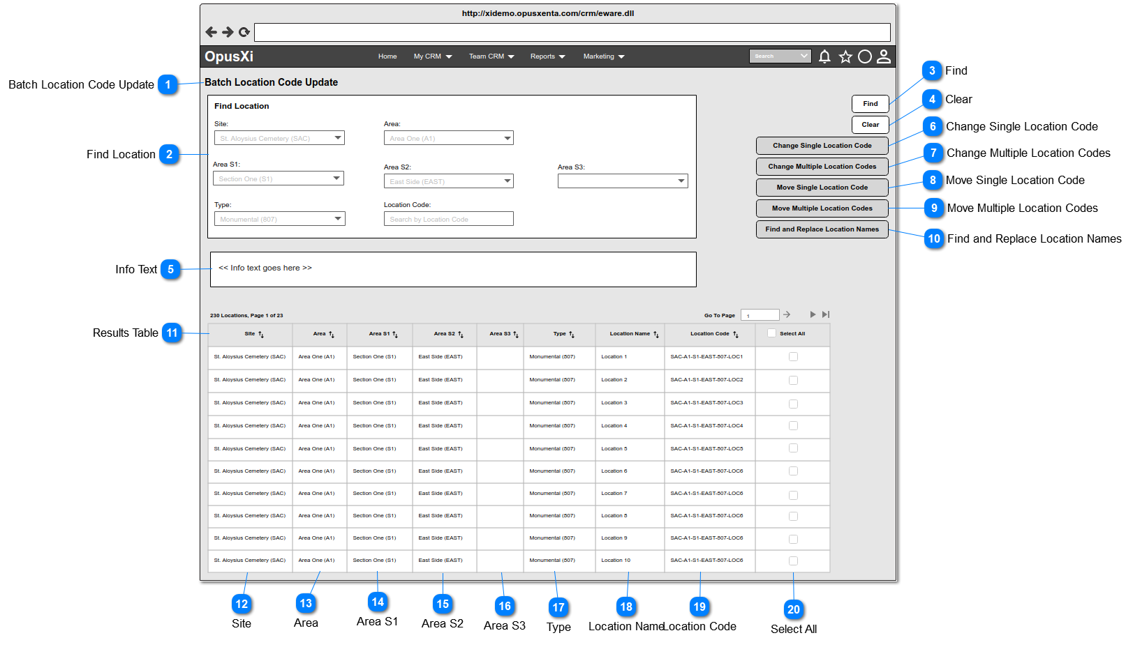 Location Code Management Tool