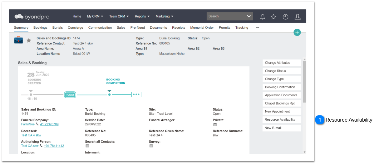 Quick Booking_Resource Availability