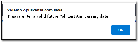 Yahrzeit Anniversary
