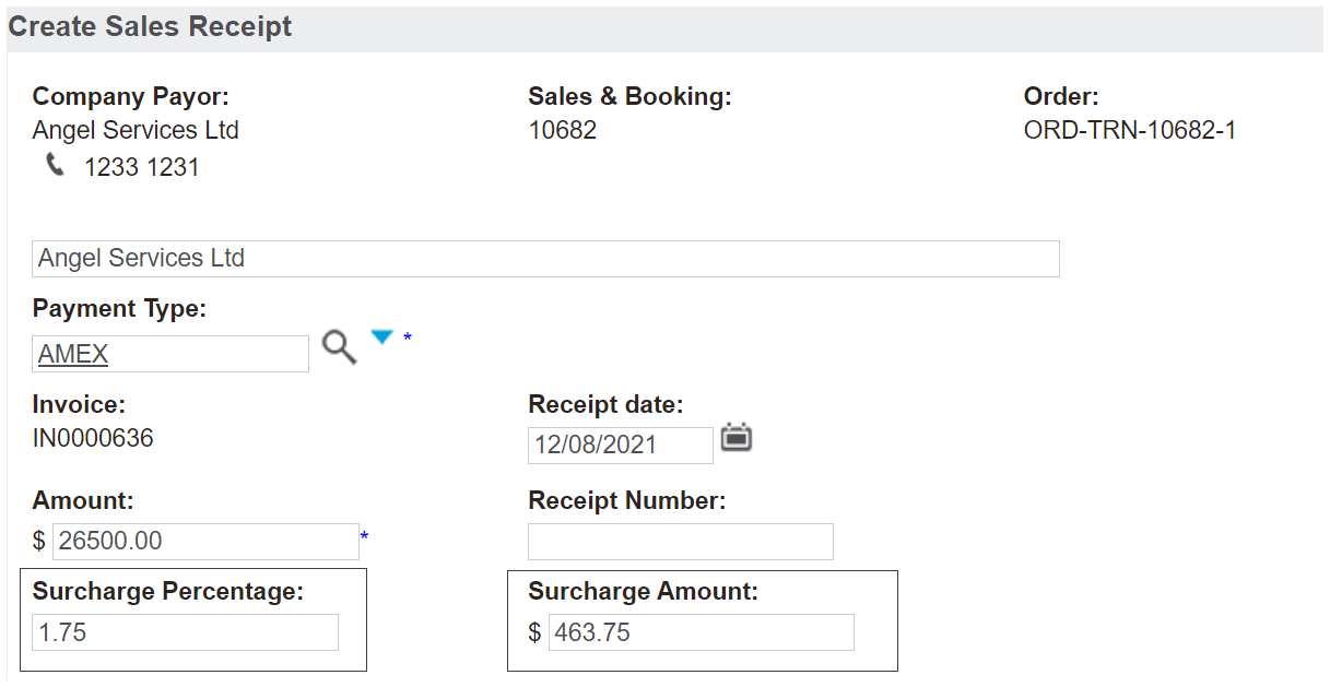 Add a New Receipt Type