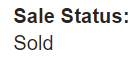 1. Sold Status