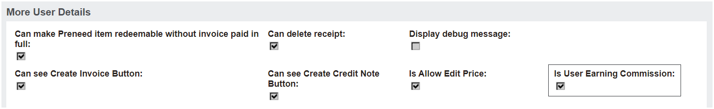 Commissions Configuration 