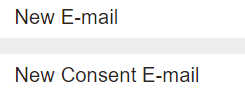 7. New E-mail / New Consent E-mail