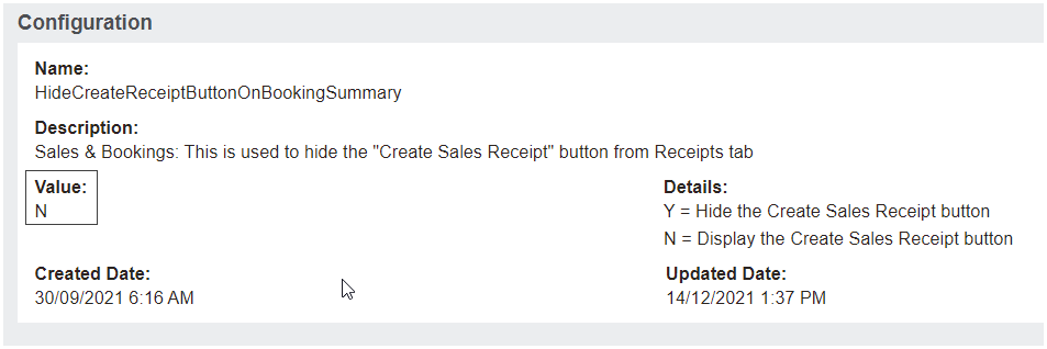 Hide Create Sales Receipt on Receipt Tab of S&B 