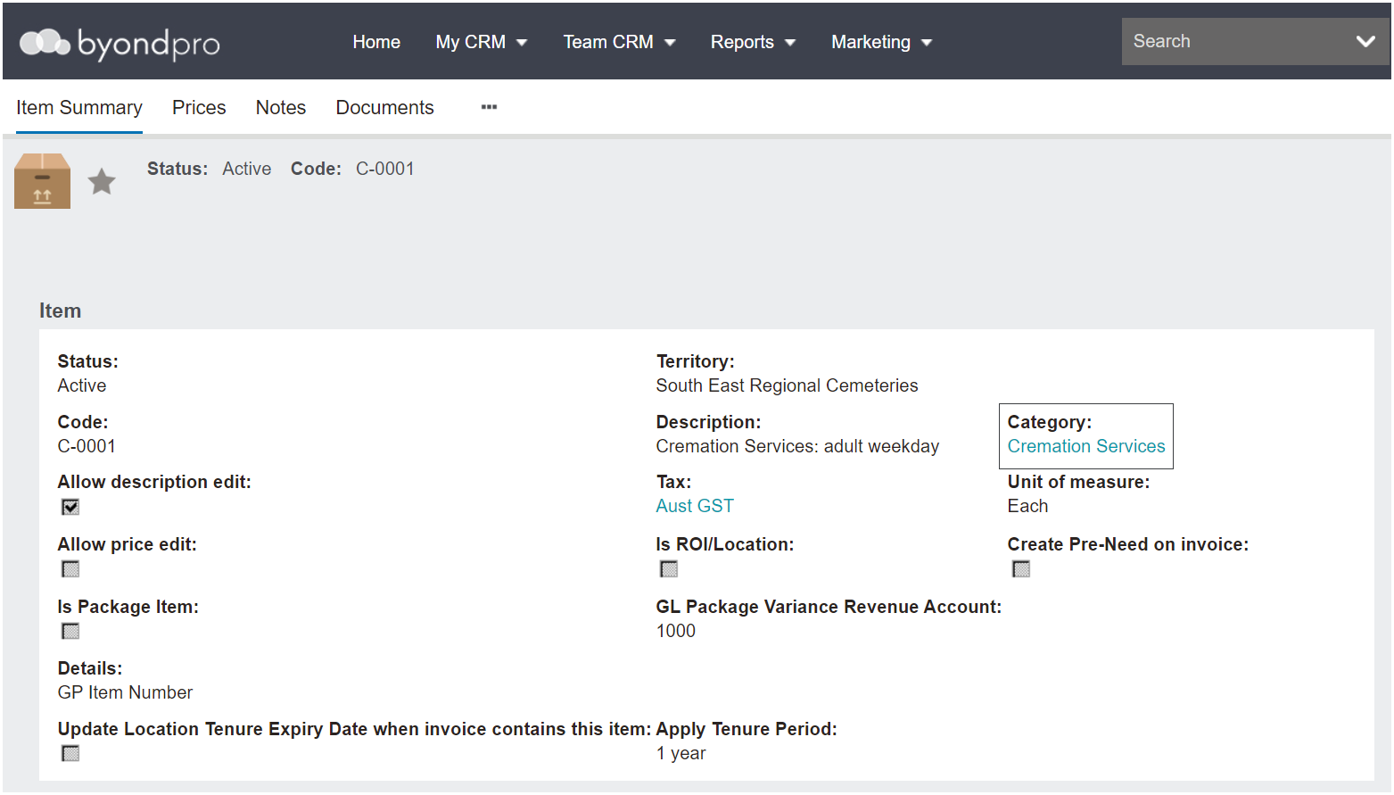 How Does This Report in Sage 300?
