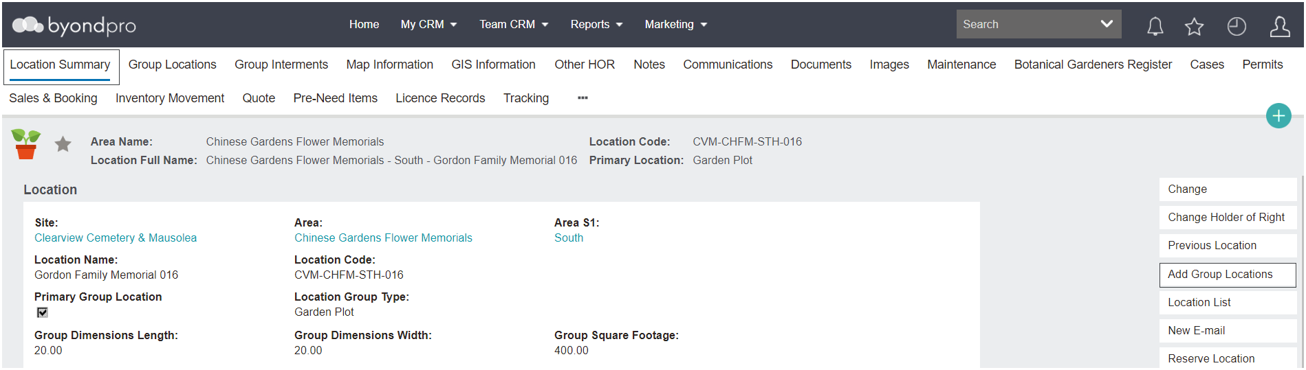 Link to Primary Location