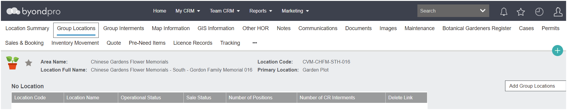 Link to Primary Location