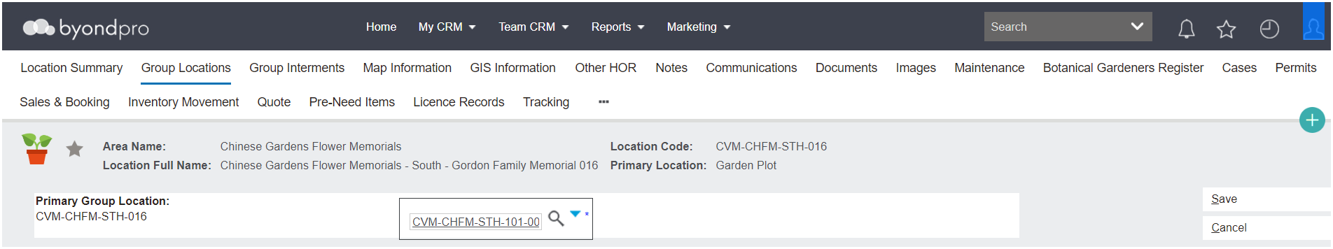 Link to Primary Location
