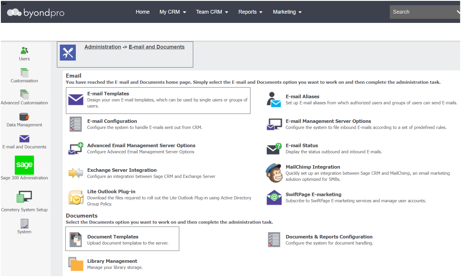 Manage Templates