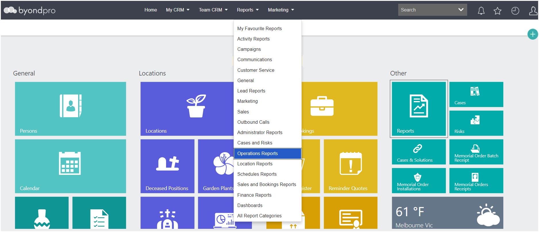 Operations Reports