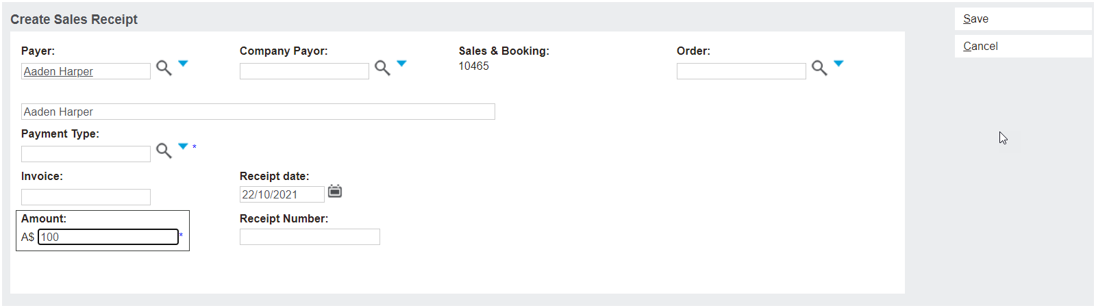 Prevent Receipt where Invoice Balance Zero (0) 