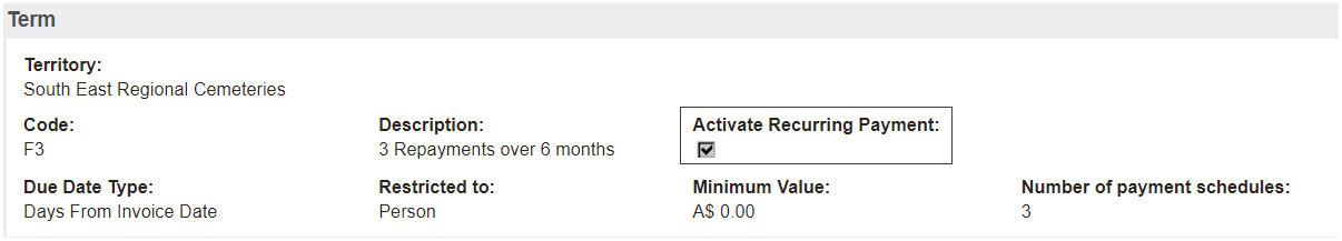 Recurring Payments for Payment Plans