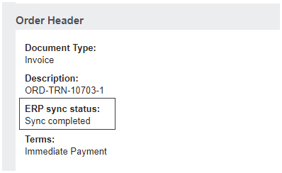 Resync the Invoice