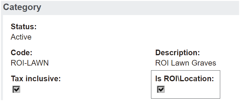 ROI / Location Items