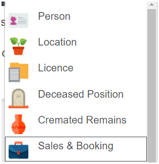 Sales & Booking Search