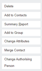 7. Action buttons